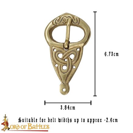 Celtic knotwork belt Buckle made from brass