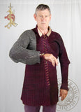 Chainmail Sleeves with Parital Chest 15th century Medieval armour