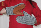 Chainmail gloves Viking norman crusade era armour gaunlets