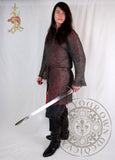 Chainmail hauberk riveted Medieval armor