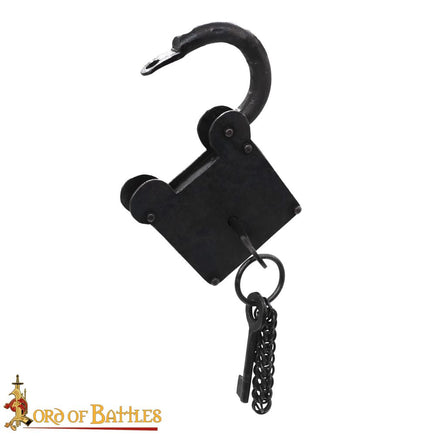 Civil war reproduction Functional Padlock with Two Keys