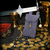 Costume bag made from purple leather