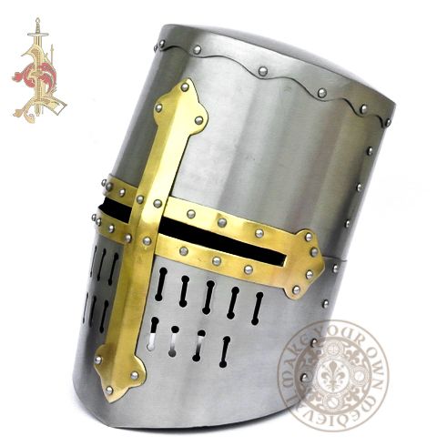 Maciejowski Crusader Helm 12th-13th Century Helm – (14 Gauge)