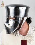 Crusader medieval helmet combat armor