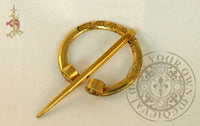 Viking cape clasp brass