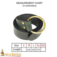 Dark green medieval belt