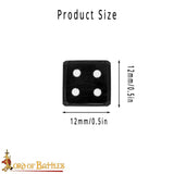 Dice made from cow horn