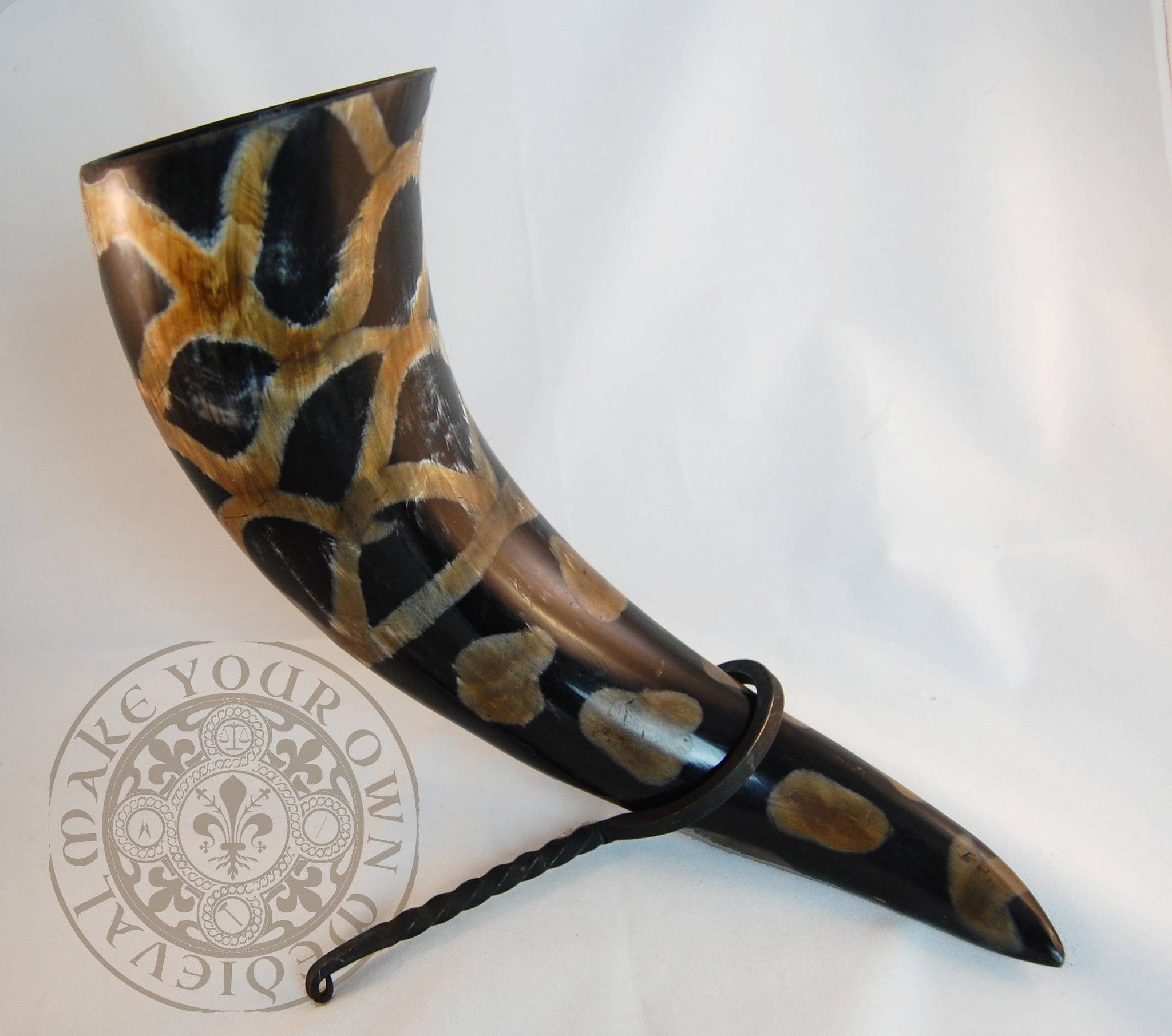 Large Dragon Scale Drinking Horn (12"15") Make Your Own Medieval