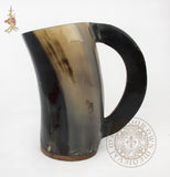 Drinking horn mug with handle SCA Viking feasting gear