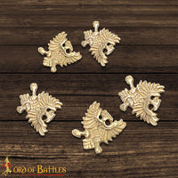 Eagle brass belt mount fitting for making our own medieval belt