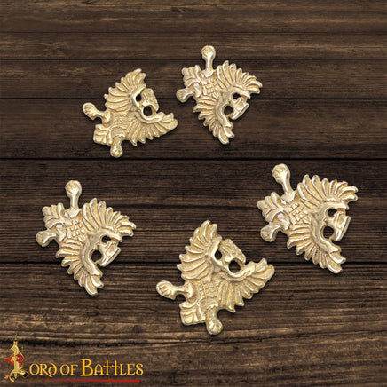 Eagle brass belt mount fitting for making our own medieval belt