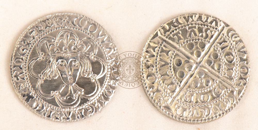 Edward IV Groat, first reign, London Mint. Rose Privy Mark. 1461-1470