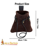 Elizabethan Leather Bag made from brown leather