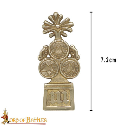 English 15th century medieval reproduction belt strap end fitting