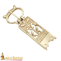 English Medieval reproduction belt fittings made from brass