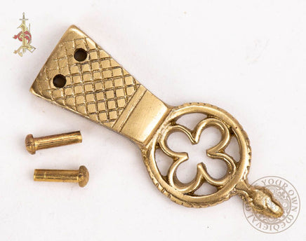 English medieval belt fitting made from brass