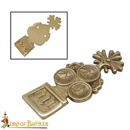 English medieval reproduction belt strap end fitting