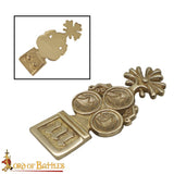 English medieval reproduction belt strap end fitting
