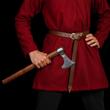 Extra large Viking warrior leather belt