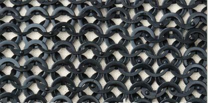 Loose Solid Chain Mail Rings 9mm 17g Flat Ring Blackened