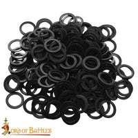 Flat blackend mail ring solid