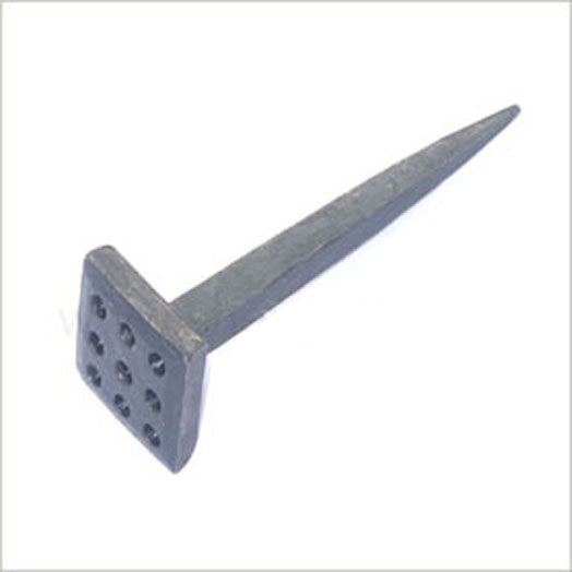 Forged Nail 7.7cm Long. Square Decorative Head Type 2