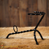 Forged drinking horn stand