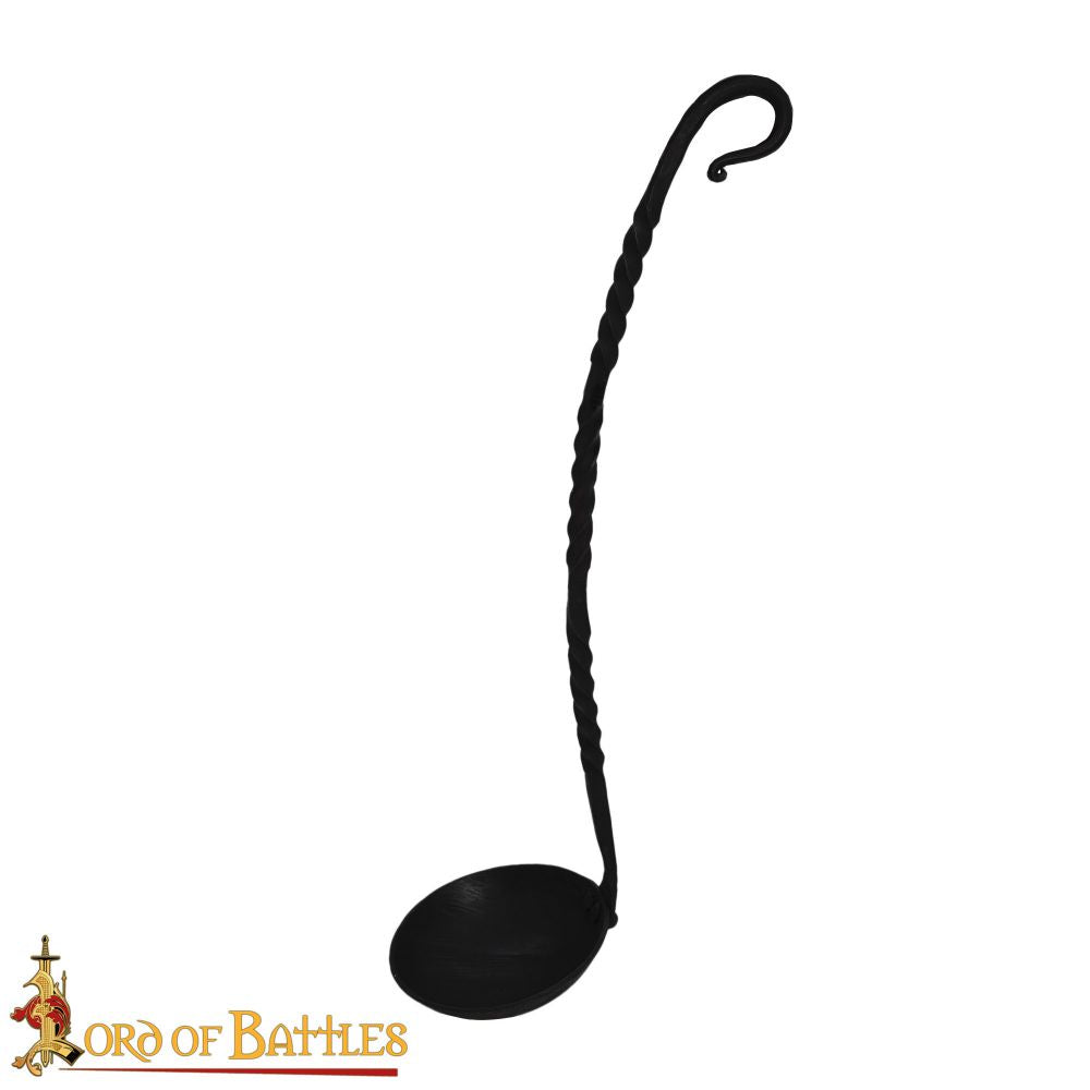 Forged steel ladle for Medieval, SCA, renaissance and LARP camping and feasting gearForged steel ladle for Medieval, SCA, renaissance and LARP camping and feasting gear
