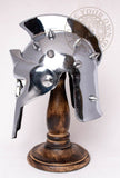 Gladiator Maximus mini helmet with wooden Stand