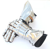 Gothic german reproduction gauntlets for 15th century reenactment