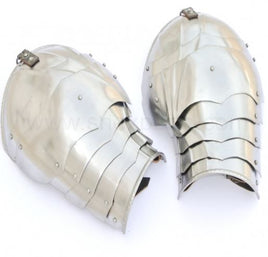 Gothic pauldrons 15th century Medieval plate armour