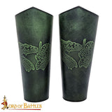 Green dragon leather Bracers