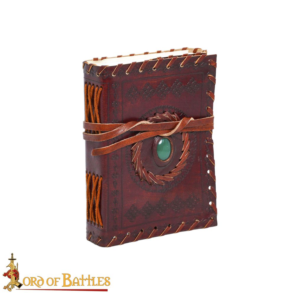 Green Dragons Eye Leather Journal