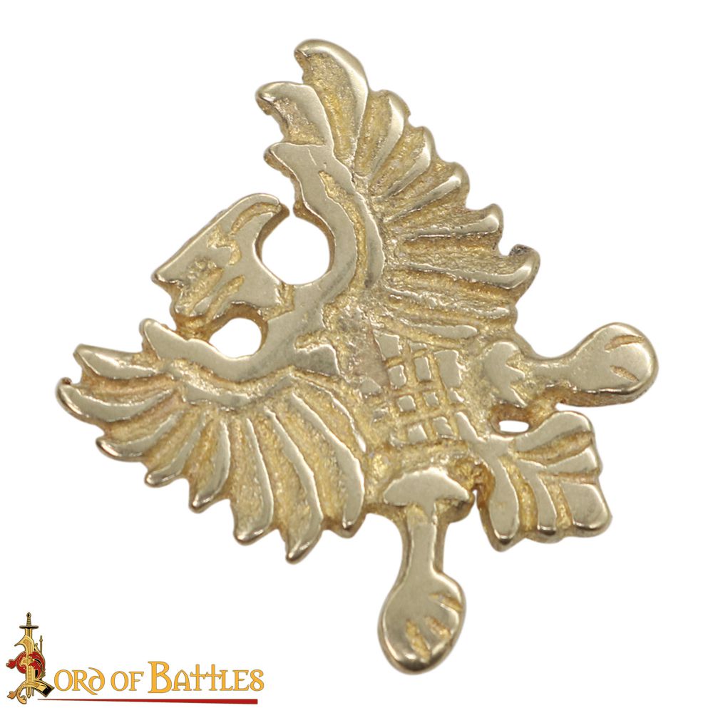 Heraldic Eagle brass belt mount fitting for making our own medieval belt