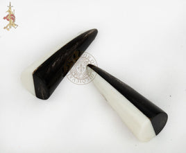 Horn and bone toggle for Viking and dark ages clothing and leather crafting