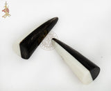 Horn and bone toggle for Viking and dark ages clothing and leather crafting
