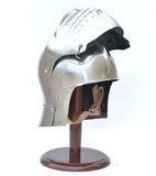 Italian Bellows face Sallet reenactment combat Helmet made from 14 Gauge steel
