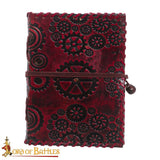 Journal with image of mechanical cogs on cover