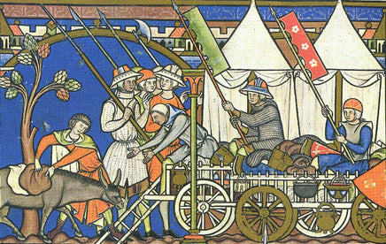 Kettle hat seen in the Maciejowski Bible