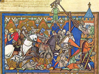 Kettle helm shown in the Maciejowski Bible