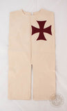 Kids crusader tabard tunic for costume and clothing