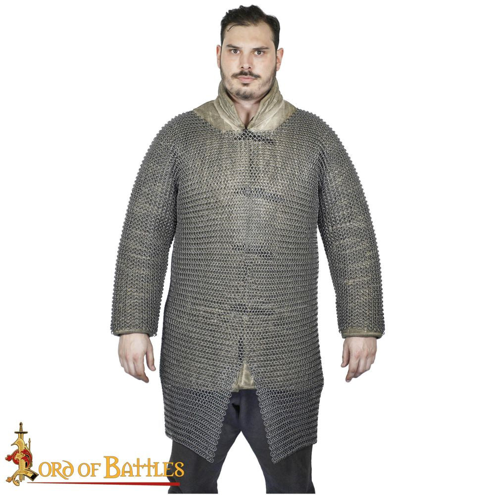Knights Chainmail armour Hauberk Butted High Tensile