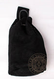 LARP black leather bag