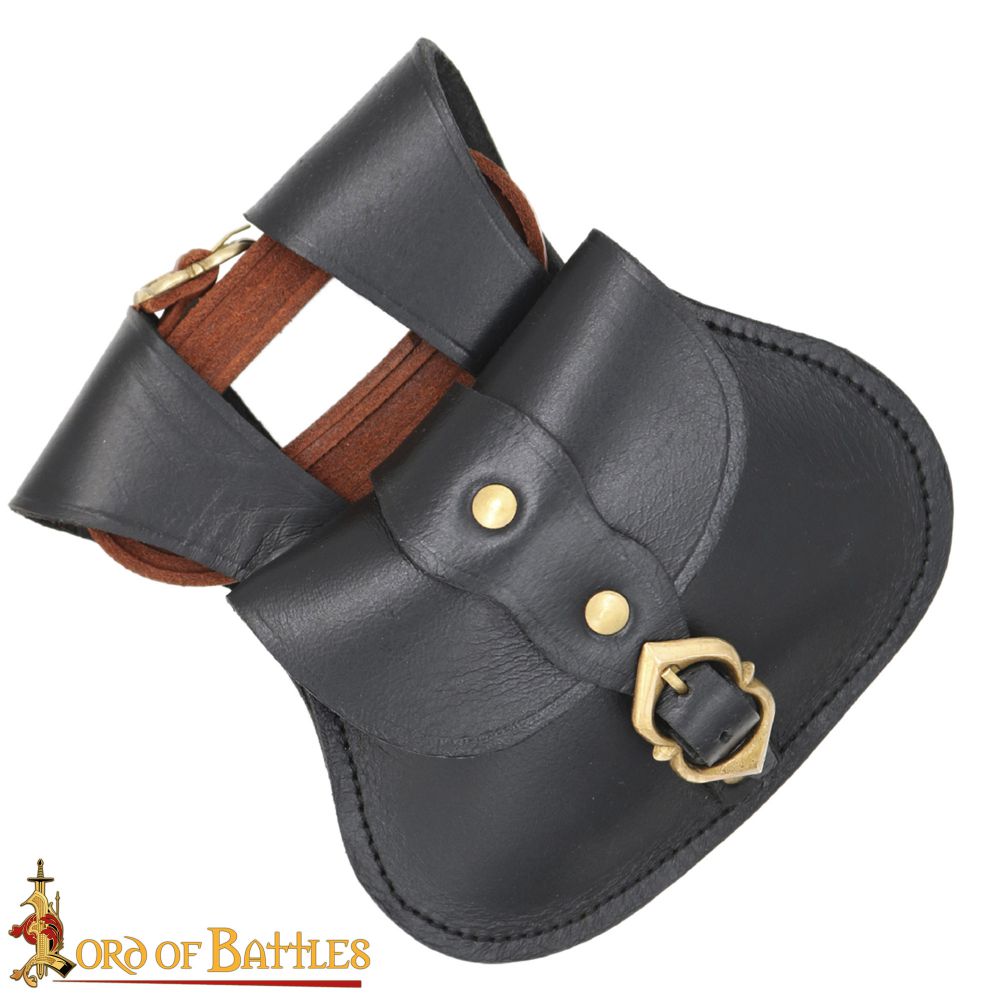 Medieval Pouch with Leather Belt Set