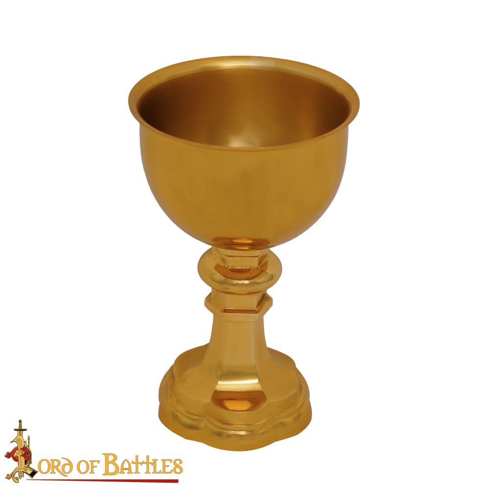 Large Brass pagan goblet