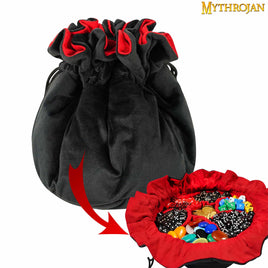 Large Velvet Dice Bag with Sections