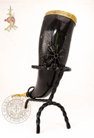 Large Viking Runic Drinking  Horn
