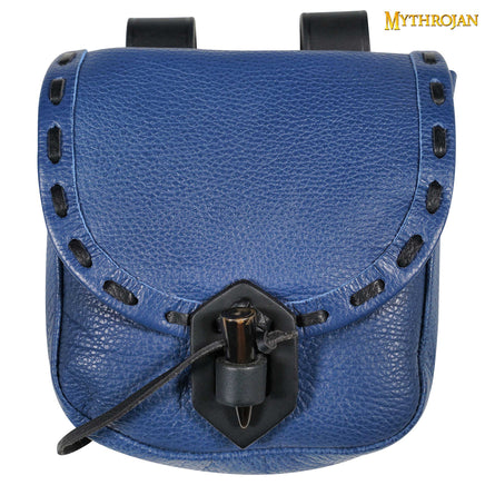 Large blue Tudor bag