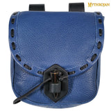 Large blue Tudor bag