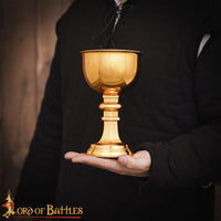 Large church Christian Brass chalice or goblet